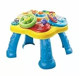 Vtech Baby Abenteuer Spieltisch – Bunter Babyspieltisch mit 6 Spielfeldern und interaktiven Elementen – Farben, Zahlen, Tiere, Musik und Formen spielerisch Lernen – Für Kinder von 12-36 Monaten