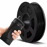 TPU Flexible Filament 1.75mm, JAYO 3D Drucker Filament TPU Härte 95A, Maßgenauigkeit +/- 0,02, 0.5KG/500G Spule, TPU Schwarz