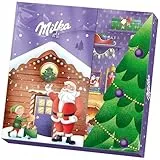 Milka 3D Basteladventskalender mit Mini-Weihnachtsmännern & zarter Alpenmilchschokolade