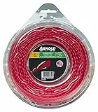ARNOLD 1082-U4-2435 Trimmerfaden AF 3,6, 2,4mm x 35m, rot, rund, gedreht