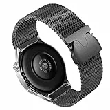 OUTPUTBT Uhrenarmband Metall 22mm Kompatibel mit Amazfit Bip 6 5/Balance/GTR 4/Garmin Venu 3 2/Huawei Watch Gt 5 4/Samsung/Fossil/Ticwatch/Suunto/Polar/COROS/Xiaomi Armband Edelstahl 316L Milanese