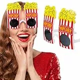 Amosfun Popcorn Brille 6 Zoll Lustige Partybrille Für Karneval Weihnachten Geburtstagsparty Erwachsene Und Kinder Kreatives Popcorn Design