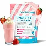 OFFSET Nutrition Abnehm Shake Strawberry Bay [nur 208 KCAL pro Shake] - 28 Portionen | Mahlzeitersatz | Diät Shake mit 24 Vitaminen & Mineralien | Glutenfreie Trinkmahlzeit