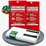 Brandengel® 2er Set Feuerlöschdecke 1x1 m – DIN EN 1869:2019 geprüfte Löschdecke für Fettbrand & Küche – Feuerdecke aus Glasfaser für Haushalt, Werkstatt, Auto, Grill & Camping