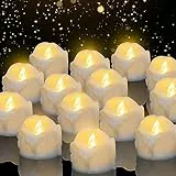 daphomeu LED Kerzen, 14 Set flackender LED Teelichter ideal für Halloween, Weihnachten, Herbst und Winter, Hochzeit - Durchmesser 3,6 cm x Höhe 3,2 cm