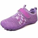 MIFAWA Kinder Barfußschuhe Minimalistisches Sneaker für Jungen Mädchen mit breiter Zehenbox und Zero-Drop-Design Aquaschuhe Schwimmschuhe ideal als Bade Strand oder Schwimmaccessoire (Lila,EU35)