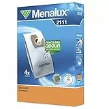 Menalux 2111 4 Staubsaugerbeutel Synthetik Duraflow für Moulinex/Rowenta, für Rowenta RO 24…, RO 26., RO 52., Sonstige