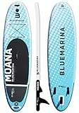 Bluemarina Stand Up Paddling Board aufblasbar Moana | 𝟓 𝐉𝐀𝐇𝐑𝐄 𝐆𝐀𝐑𝐀𝐍𝐓𝐈𝐄 - Bis 130 kg Tragkraft - 305x75x15 cm - Stand Up Paddle Set - Aufblasbares SUP Board - Surfbrett (305x75x15cm)