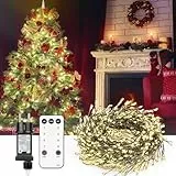 Diealles Shine Lichterkette Innen, 2 Stück 5M 300LED Lichterkette Innen mit Stecker, Warm Lichterkette mit Fernbedienung Timer, Lichterkette mit Schalter für Weihnachten Garten Balkon