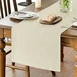 Artoid Mode Beige Herbst Tischläufer, Abwaschbar Küche Esstisch Tisch Dekoration Drinnen Urlaub Party Dekor 40x140 cm