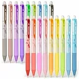 Four Candies 0,7 mm radierbare Gelstifte, lassen Fehler verschwinden, farbige Stifte, 18 Farben, einziehbare, radierbare Stifte mit feiner Spitze zum Schreiben, Zeichnen, Planen und für Schulbedarf