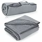 Kato Tirrinia Camping Decke wasserdicht, wasserdichte Picknickdecke Sherpa Outdoor Decke Sanddichte Warm Thermodecke Reisedecke, für Camping Strand Reise Auto Hunde, 150 x 200 cm