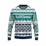 JAP Christmas LetTITSnow - Lustiger Hässlicher Weihnachtspullover Für Damen und Herren Ugly Christmas Sweater - 3XL