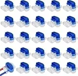 15 Stück Mähroboter Kabelverbinder, Rasenroboter Kabelverbinder, Rasenmäher Automower Kabel Verbinder, 314 Wasserdicht Kabelklemme für Begrenzungskabel Reparaturset Kabelenden Quetschverbinder