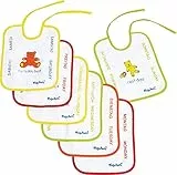 Playshoes Unisex Baby 7-Tage Binde-Lätzchen 507170, 900 - mehrfarbig, 1 Stück (1er Pack)
