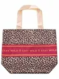 Zwillingsherz Tote Bag Damen – Große Stofftasche mit Knopf & Innentaschen – Einkaufstasche, Tragetasche, Schultertasche, Strandtasche – stylisch, praktisch & robust für Alltag, Freizeit und Urlaub