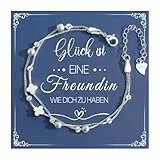CheersLife Freundschaftsarmbänder,Beste Freundin Geschenke,Geschenk Freundin,Kleeblatt Armband Damen Schwestern Glücksarmband - Geburtstagsgeschenk Weihnachten Valentinstag
