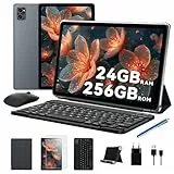 TABWEE Tablet mit Tastatur und Stift - 24 GB RAM+256 GB ROM (4 TB TF), Octa-Core, Android 15, Gemini AI, 10 Zoll, Widevine L1, 5000 mAh, 8 MP+ 5MP, Face ID, GPS(2J Garantie)