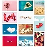 Einladungskarten Manufaktur Hamburg Postkarten Set 30 Karten Thema LIEBE mit Umschlag, schöne Fotos Herzen Herz Valentintstag Foto Partnerschaft Love Hochzeit Hochzeitsgeschenk