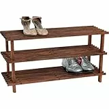 Kesper 69733 Schuhregal dreistöckig, FSC-zertifizierte Tanne, Maße: 77 x 26 x 40 cm