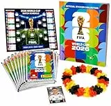 TK Gruppe Timo Klingler Panini WM 2026 Set - Album & Sticker - Spielplan, Blumenkette, Stickeralbum - zum Sameln Fußball Weltmeisterschaft 2026 (1 Tüte/Sticker Set)