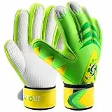 Sportout Torwarthandschuhe Kinder und Jugendliche, Fußball Torwarthandschuhe, Fußballhandschuhe, Doppeltem Schutz, Tragbarkeit, Super Halt