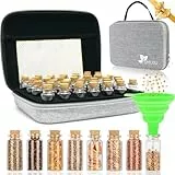 【40 Slots】Saatgut Aufbewahrungsbox, Lagerung von Saatgut, Saatgut Aufbewahrung mit Etiketten Aufklebern und Trichter, Samen Organizer, Seed Storage für Gemüsesamen,Blumensamen (Samen nicht Enthalten)