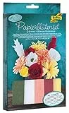 folia 82319 - Papierblütenset, Bastelset, für mindestens 11 Blüten in 5 unterschiedlichen Blumen, aus Floristenkrepp, zur zeitlosen Dekoration