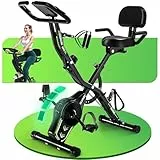 Neu Heimtrainer Fahrrad, SLUNSE 5-in-1 Ergometer Heimtrainer Verstellbarer Widerstand, Hometrainer Fahrrad Faltbare Aufbewahrung, Leise & Bequem, LCD-Monitor, 160KG Belastbar, Home Trainer