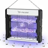 PALONE Insektenvernichter Elektrisch 4000V, 2 UV LED Mückenlampe USB C Elektrischer Mückenfalle Hängbar Insektenfalle Ungiftig Geruchsneutral für Innen