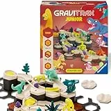 Ravensburger GraviTrax Junior Starter-Set L Dino 24586 - Kugelbahn ab 3 Jahre - Murmelbahn und Konstruktionsspielzeug für Kinder - Dino Geschenk für Jungen und Mädchen