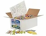 fischerTip 49114 Tip Box XL – Bastelset für Kinder mit Zubehör, Kreativspielzeug, 6.000 Teile, mehrfarbig, ab 3 Jahre, 6000, Verschieden