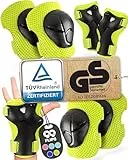 99FLIPS Schoner Inliner Kinder 3 Jahre - TÜV Rheinland GS Siegel [6er Set] - Flash - Größe XS Grün - Protektoren - Knieschützer Protektoren Knie- und Ellenbogenschützer Kinder