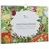 Saisonkalender für Obst und Gemüse: Immerwährender Erntekalender u. Aussaatkalender – Ewiger Saisonkalender Obst Gemüse – Gartenkalender 2025 OwnGrown