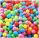 Izzy Kinder Bälle Spielbälle Bunte Plastikbälle, Bälle für Bällebad, 6 cm Durchmesser, in Farbmischung, ohne gefährliche Weichmacher, Babybälle Plastikbälle Baby (200 Spielbälle)