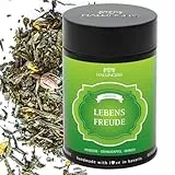Hallingers Lebensfreude - Loser Grün-Tee mit Himbeere, Granatapfel & Mango (Dose) - Geschenk im Sommer & als perfektes Grillgeschenk | Hochzeit Glückwunsch Genesung Jahrestag