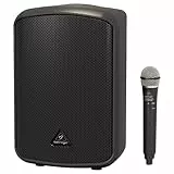 Behringer EUROPORT MPA200BT Tragbarer 200-Watt-All-in-One-Lautsprecher mit kabellosem Mikrofon, Fernbedienung über Smartphone, Bluetooth-Audio-Streaming und Batteriebetrieb