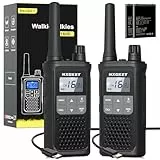 Walkie Talkie Kinder Erwachsene Spielzeug,2er Set NXGKET Große Reichweite 5km Walki Talki,Aufladbar mit 1800 Mah Akku, 16 KanäLe Funkgeräte mit Taschenlampe LED für Freien, Camping, Wandern