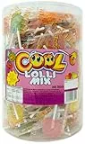 Cool Lolli Mix, 200 einzeln verpackte Lutscher, verschiedene Sorten, wiederverschließbare Dose, 1 kg Dose