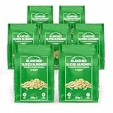 by Amazon Blanchierte Gehobelte Mandeln - 200g, 5 Stück