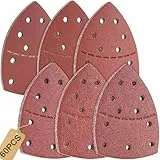 60 Stück Schleifpapier Dreieckschleifer Set 105x152 mm (93x93x93 mm), 11-Loch(40/60/80/120/240/400x10 Stück), für Bosch PSM 100A, PSM 160, PSM 200 AES, PSM 18, PDA 180，für Holz, Metall, Kunststoff