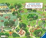 DUMONT - Ali Mitgutsch 2025 Wandkalender, 52x42,5cm, Wimmelbilder für Kinder im Querformat, Rundherum in Stadt und Land