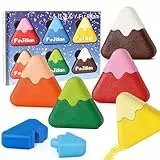 XIAPIA Wachsmalstifte ab 1 Jahr, UNGIFTIG & FLECKFREI für Kleinkind 11 Farben 300g Pack, Fuji-Berg Babymalstifte Leicht zu Greifen, Buntstifte Spielzeug Geschenk zum Geburtstag für Junge Mädchen