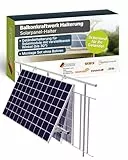 SCHWAIGER Balkonkraftwerk Halterung für Geländer I Geländer-Montage Set mit verstellbarem Winkel I Solarmodul Halterung für Balkon & Terrasse I PV Modul Befestigung aus Aluminium I bis 30 kg belastbar