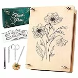 Aboofx Blumenpresse aus Holz, 6 Schichten, 27x17 cm, um getrocknete Blumen zu machen und Blumen zu drücken, Kunst ist ein tolles Geschenk für Frauen und Bastelliebhaber