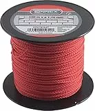 Connex Maurerschnur rot - 100 m Länge - Ø 1,7 mm - Polypropylen geflochten - Knotenfest - Reißfest & Belastbar - Auf Spule / Richtschnur / Bauschnur / Lotschnur / Pflasterschnur / COX781547