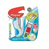 Maped 352110 Mini-Heftgerät und 400 Heftklammern, verschiedene Farben