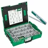 SPAX Montagekoffer, L-BOXX, groß, WIROX A9J, T-STAR plus, Senkkopf, 16 Abmessungen, 2446 Stück, inkl. BITcheck und Zollstock, 5000009161019