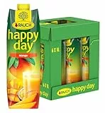 Rauch Happy Day Mango | himmlisches Fruchtsaftgetränk mit Maracuja verfeinert | viel Vitamin C | 6x 1l Tetra Prisma
