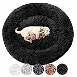 Wahre Tierliebe Hundebett Fluffy Wolke - Das Original, mit waschbarem Bezug Hundekissen, Hundekorb, Flauschiges Hundebett für große, mittelgroße & kleine Hunde
